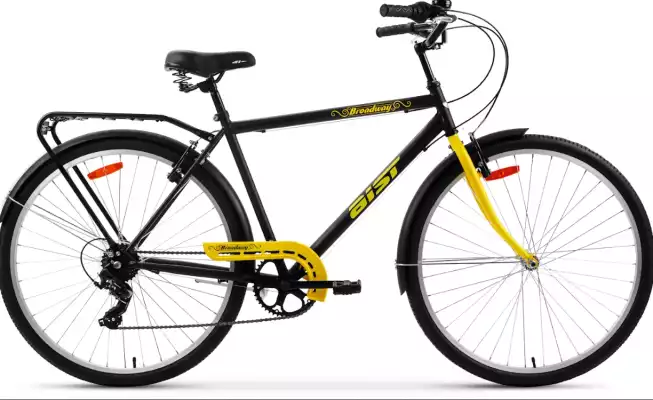 Велосипед AIST Broadway черно-желтый